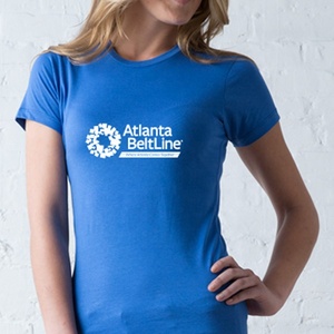 T-shirt décontracté en coton brodé imprimé intégral pour femme, manches courtes, design classique, logo, grande taille, écologique - Product Image 5