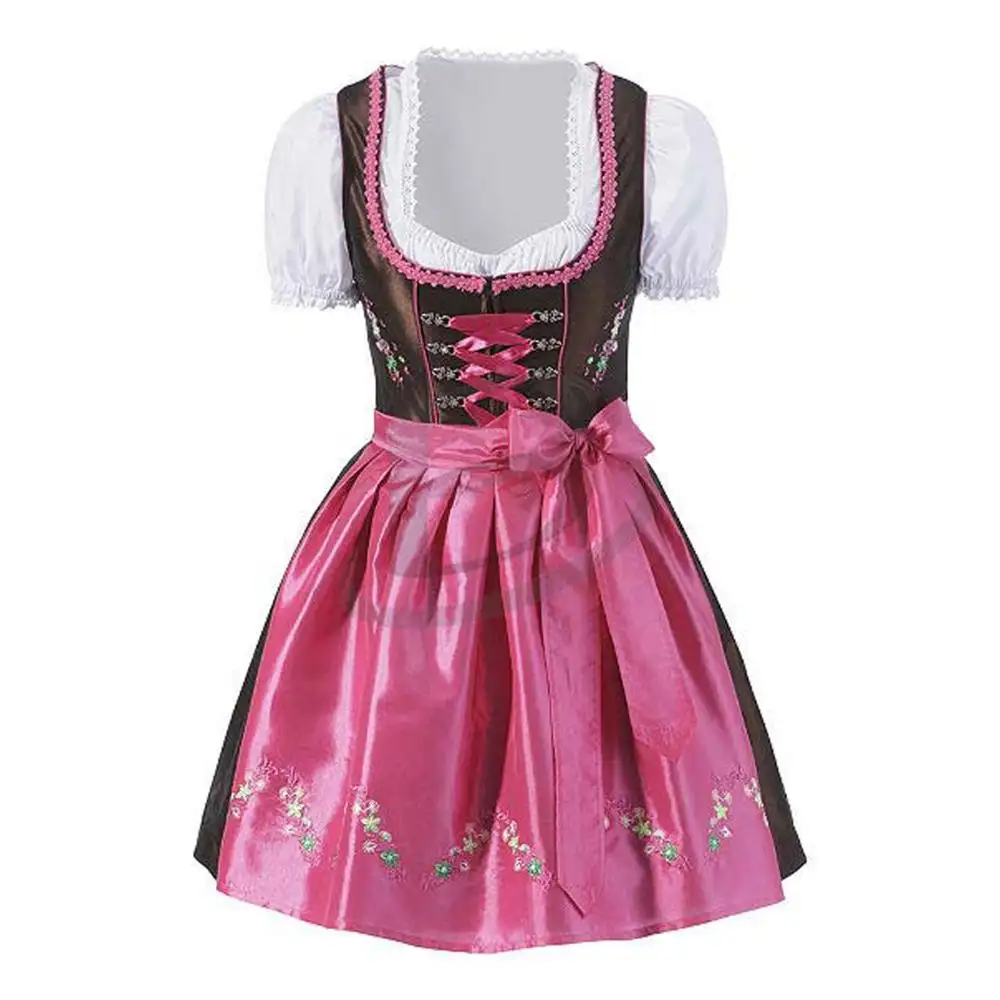 Sexy Women Custom Cotton Polyester Trachten Mini Dirndl Octoberfest Dirndl Germany (Trachten Traditional Garments)