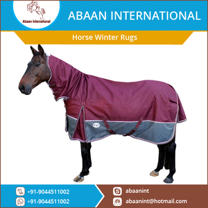 Couverture d'hiver pour cheval avec col intégré, logo personnalisé, 1200D, 300 GSM, vente en gros - Product Image 5