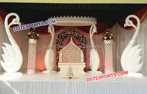 Scène de mariage indienne moderne en paisley, scène de mariage indienne entièrement en fibres, fabricant de scène de mariage, décoration en vente chaude - Product Image 2