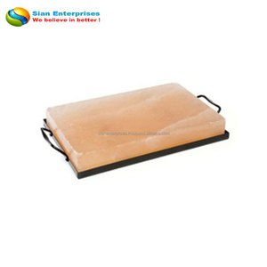 Dalle de sel de cuisson de l'Himalaya naturel de haute qualité Forme ovale écologique Sculpté Sian Enterprises Élevez votre cuisine - Product Image 5