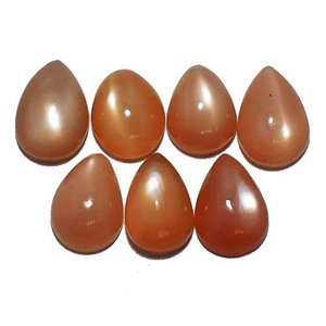 10mm 12mm 14mm naturel pêche pierre de lune poire dos plat Semi précieux Cabochons calibrés en vrac fournisseur de pierres précieuses en ligne Alibaba - Product Image 1