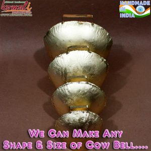 Cascabeles de vaca grandes dorados, arte Musical de Metal, calidad prémium, venta al por mayor, para Decoración - Product Image 5