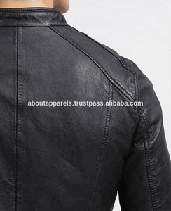 Chaqueta de Cuero de Oveja Roja Corta de Moda para Invierno 2026, Chaqueta de Motociclista de Cuero de Oveja Genuino para Hombre - Product Image 6