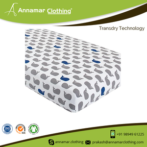 New Design Waterproof 100% Organic Cotton Baby Crib Sheet - Product Image 6