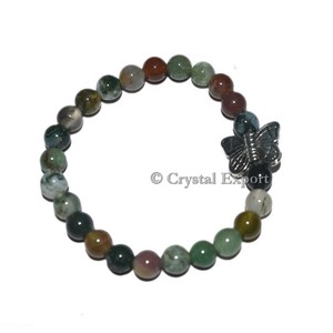 Top Seller Gemstone Fancy Agate <b>Bracelets</b> with Butterfly Hand Crafted Beaded <b>Bracelets</b> - Product Image 1