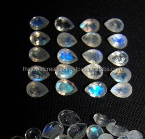 ลูกแพร์พลอยเจียระไนสีรุ้งสีฟ้าธรรมชาติขนาด4มม. 5มม. อัญมณีทรงหลวมสำหรับร้านค้าออนไลน์ราคาโรงงานตัวแทนจำหน่ายจำนวนมาก - Product Image 2