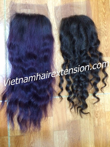 Extensiones de Cabello Virgen Remy de Vietnam con Cierre de Encaje, Ondulado Liso Sedoso, Pre-Adheridas - Product Image 6