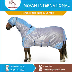 Couverture en maille pour cheval avec capuche, respirante, anti-mouches, légère, durable, pour l'été - Product Image 2