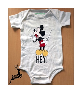 ชุดรอมเปอร์เด็กวัยหัดเดินแขนสั้นใส่สบายน่ารักใส่ได้ทั้งชายและหญิง100% ผ้าฝ้ายออร์แกนิกเป็นมิตรต่อสิ่งแวดล้อม - Product Image 1