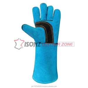 Gants de soudage en cuir suédé ISONZ Leather Zone certifiés EN 388, épaisseur 1,2 mm, longueur 14 pouces, antidérapants et résistants à la chaleur - Product Image 4