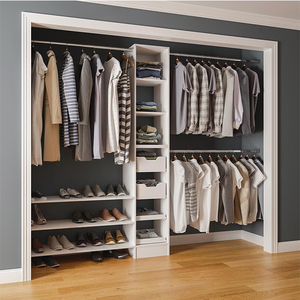 Prima MDF Walk in Closet Wooden <strong>Wardrobe</strong> Solid Wood Indoor Wall <strong>Wardrobe</strong> Bedroom Furniture <strong>Storage</strong> <strong>Unit</strong> - Product Image 6