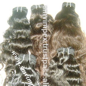 ผมมนุษย์ธรรมชาติการทอผ้าเส้นผมของมนุษย์วัดผมมนุษย์ดิบ Wafting - Product Image 2