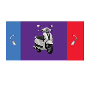 Made in Vietnam fashion petrol <b>scooter</b> (model number: YSG 125) White/ Blue - Product Image 1