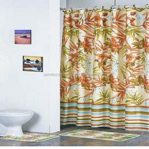 <b>Curtain</b> Printed Square Design Shower <b>Curtain</b> - Product Image 3