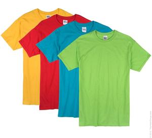 Camiseta unisex de manga corta de varios colores, camiseta transpirable cómoda de algodón 100% para correr, camiseta Unisex sin encogimiento - Product Image 1