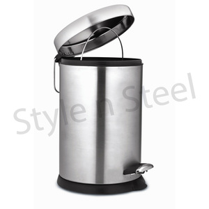 Stainless Foot Pedal Steel <b>Waste</b> <b>Bin</b> Stainless Steel Foot Pedal Commercial Trash Can Commercial <b>Waste</b> <b>Bin</b> - Product Image 1