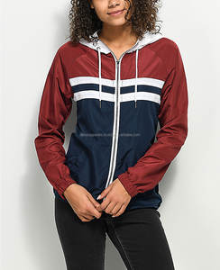 2022 the Latest Women's Green Jacket Windbreaker, New Look Fashionable Red White & Blue Windbreaker Jacket - Product Image 1