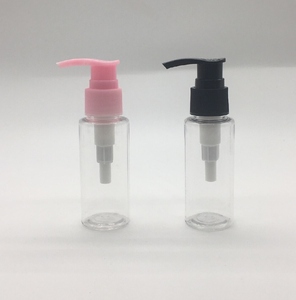 65ml Clear Cosmetic PET Plastic Cylinder Shape <b>Bottle</b> with <b>Pump</b> for <b>Shampoo</b> and Lotion Packaging 15g Capacity Seal Type - Product Image 1