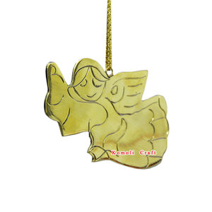 ออกแบบทองเหลืองที่กำหนดเองแบนโลหะเครื่องประดับคริสต์มาสตกแต่งตกแต่งคริสต์มาส - Product Image 4