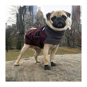 Abrigo para mascotas de diseño de piel sintética fuerte y respetuoso con el medio ambiente para perros y cachorros, uso en todas las estaciones - Product Image 3