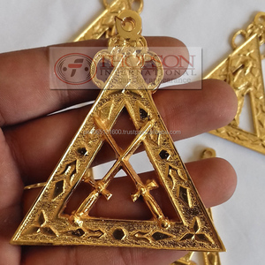 Ensemble complet de bijoux de collier d'officier maçonnique - Product Image 5