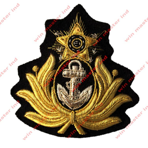 Insignia de gorra de tela bordada brasileña ceremonial - Product Image 1