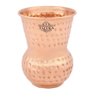 Wholesale Supplier Round Bottom Hammered 12 oz Copper Water Tumbler Glass