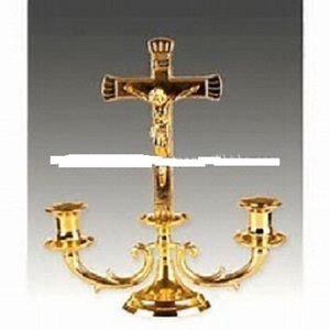 Christmas Designer Brass Candle Stand Holder Wholesale Other Candle Holders <b>Lanterns</b> Candle Jars - Product Image 1