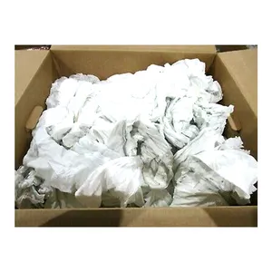 White new cloth wiping rags textile / viscose waste rags clips Bangladesh