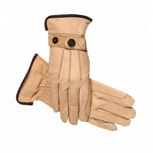 Polyester Schelp Lederen Palm Paardensport Handschoenen Premium Veiligheidshandschoenen Voor Werkbescherming-Duurzaam Industrieel