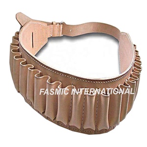 Cinturón de Cartuchos de Cuero Genuino de Calibre 12 de Fasmic International, Color Personalizado - Product Image 5