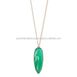 Collier pendentif en pierre précieuse, ensemble de bijoux en forme de goutte de perle - Product Image 4
