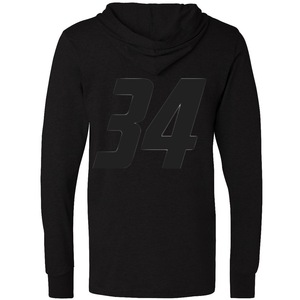 Custom oem Plus Size <b>Long</b> Sleeve Hooded Sports <b>Tshirts</b> Breathable Jersey Fabric - Product Image 1