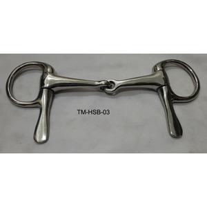 Mèches à mèches demi-cuillère avec logo personnalisé Mèche à crochet d'équitation en acier inoxydable durable avec couture fantaisie Produits Western Horse - Product Image 1