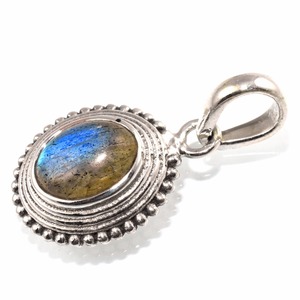 Véritable Power Fire Labradorite 925 pendentif en argent Sterling, nouveaux arrivages de bijoux en argent, bijoux en argent de Style indien - Product Image 3