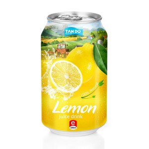 For Tan Do Brand 100% Pure Lemon Juice 330ml Can Free Sample Vietnam Factory OEM ODM Private Label <b>Beverage</b> Supplier - Product Image 1