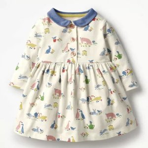 100% Organic Cotton Wholesale Baby Knitted Dress - Product Image 3