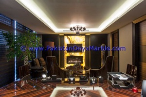 Comptoirs de cuisine en onyx sur mesure Plateaux de vanité et de table en pierre naturelle rétroéclairés - Product Image 5