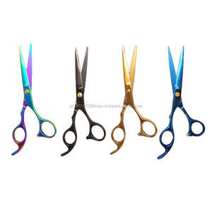 ชุดกรรไกรสำหรับร้านทำผมมืออาชีพ,ชุดกรรไกรสำหรับสัตว์เลี้ยงสีรุ้งกรรไกรซอยสเตนเลสสตีลแบบญี่ปุ่น - Product Image 2