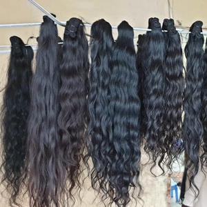 Pelo ondulado indio sin caída, máquina de rasgado o enredados, doble trama, fabricante de mechones - Product Image 2