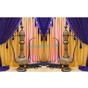 Decoración de Boda Musulmana Aftaba de Fibra de Vidrio, Meenakari Surahi, Decoración de Boda India, Color y Tamaño Personalizados, Ligero - Product Image 1