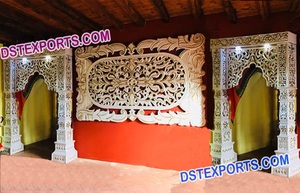 Porte d'accueil de mariage en fibre de verre moderne, légère et métallique, design Bollywood, couleur et taille personnalisées à Boston - Product Image 2