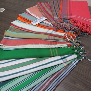 Serviette de bain naturelle de Yoga, Kikoy, fait à la main, pour la plage, à la maison, fabriqué en inde - Product Image 6