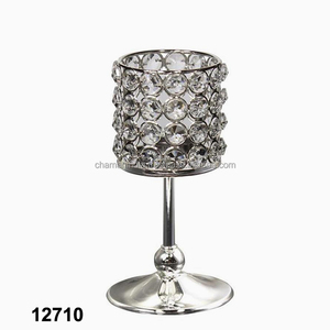 Porte-bougie, cristal perlé - Product Image 1