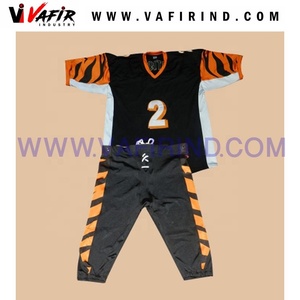 Tackle Twill Custom American Football Jersey Transpirable Tallas grandes Sublimado Uniforme Conjuntos - Product Image 5