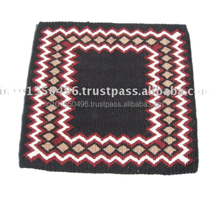 Couverture de selle artisanale 100% laine de Nouvelle-Zélande 34 X 36 couverture de selle personnalisée au prix d'usine prête à être expédiée - Product Image 5