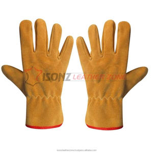 Gants de sécurité pour conducteur en cuir suédé de qualité Anti-coupure Anti-impact Anti-Slip Anti-Heat Functions pour une conduite sûre - Product Image 2