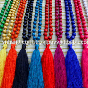 The Art of Handmade silk tassel necklace silk scarf necklace - Product Image 1