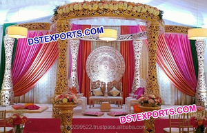 Mandap de Boda en Venta, Mandap de Boda Tradicional Tallado en Fibra, Mandap de Boda de California - Product Image 6